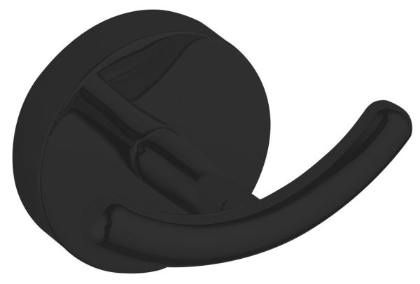 Aqualine Samba dubbele handdoekhaak zwart